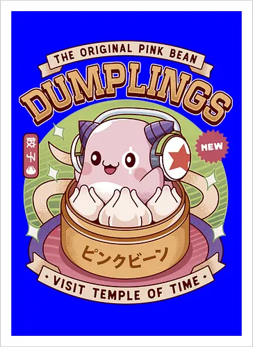 Pink Bean Dumplings Vintage