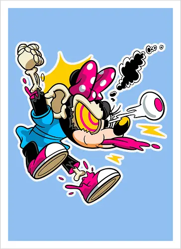 Freaky Explodierte Mäusedame - Cartoon Horror Underground