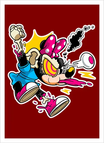 Freaky Explodierte Mäusedame - Cartoon Horror Underground
