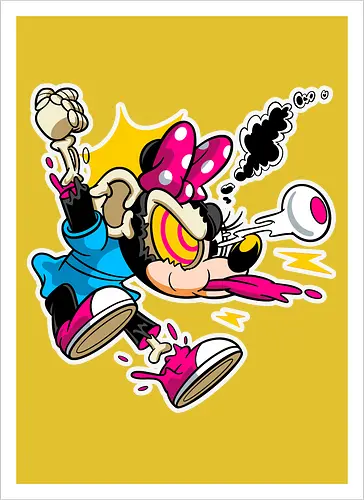 Freaky Explodierte Mäusedame - Cartoon Horror Underground