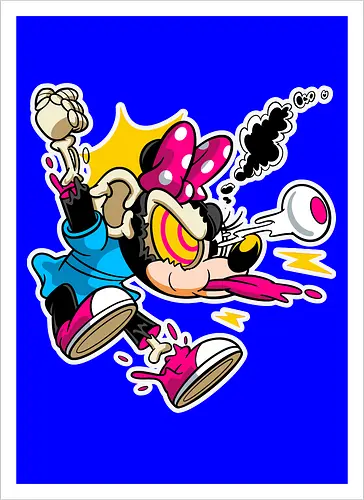 Freaky Explodierte Mäusedame - Cartoon Horror Underground