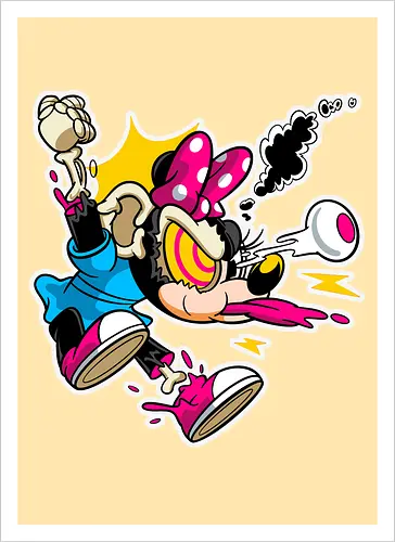 Freaky Explodierte Mäusedame - Cartoon Horror Underground