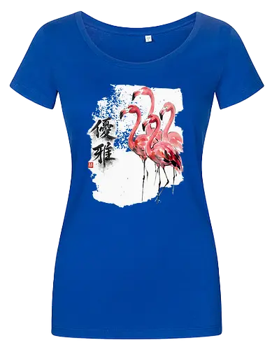 Flamingos – Japanischer Zen Aquarellstil