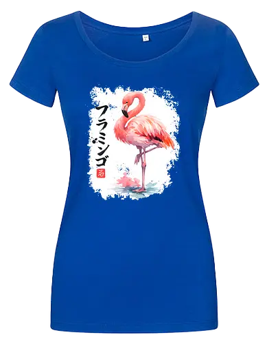 Flamingo – Japanische Sumi-e Aquarellkunst