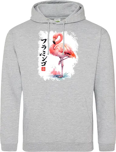 Flamingo – Japanische Sumi-e Aquarellkunst