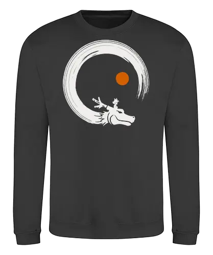 Kame enso - Dragon, goku, enso, circle - Sweatshirt