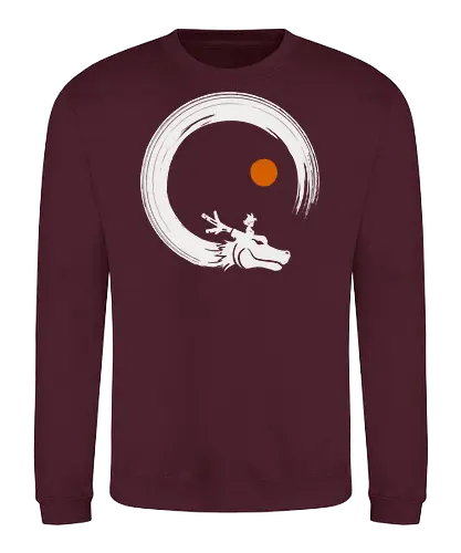 Kame enso - Dragon, goku, enso, circle - Sweatshirt