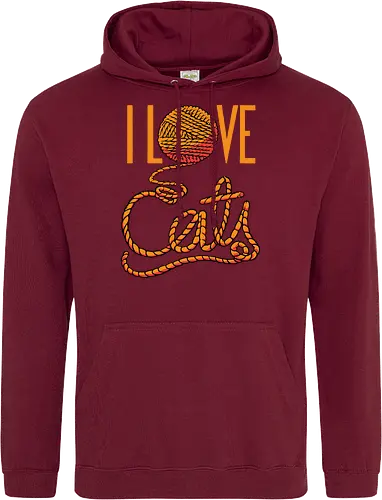 I love cats - Cats, Cat, Cat lover - Standard Hoodie