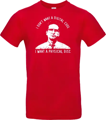 Falling Down Discs - falling down, funny, gaming, gamers, physical, copies, disks, cds, blu rays, digital downloads - Standard T-Shirt