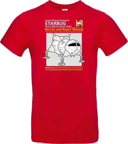 Weltraum Insekten-Shuttle Technisches Servicehandbuch Bergbau - Weltraum Insekten-Shuttle Handbuch, Bergbaugesellschaft Shuttle, Sci-Fi Servicehandbuch Parodie, Vintage Raumschiff Design, Geek Shuttle Druck, humoristisches Servicehandbuch Kunst, britisches Sci-Fi Shirt, Insekten-Schiff Design, Red Dwarf, Starbug, Jupiter Mining Corporation, JMC, Dave Lister, Arnold Rimmer, The Cat, Kryten, Sci-Fi Komödie Druck, Weltraum technische Parodie Kunst, Geek Humor Shirt, Vintage Raumshuttle Design, Gesellschaftsschiff Druck, humoristische Sci-Fi Kunst, Premium Nerd Shirt - Standard T-Shirt