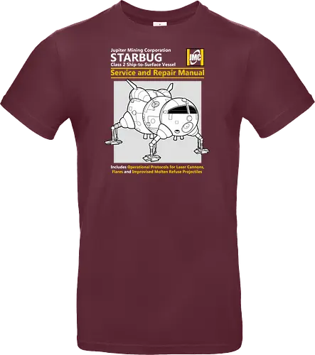 Weltraum Insekten-Shuttle Technisches Servicehandbuch Bergbau - Weltraum Insekten-Shuttle Handbuch, Bergbaugesellschaft Shuttle, Sci-Fi Servicehandbuch Parodie, Vintage Raumschiff Design, Geek Shuttle Druck, humoristisches Servicehandbuch Kunst, britisches Sci-Fi Shirt, Insekten-Schiff Design, Red Dwarf, Starbug, Jupiter Mining Corporation, JMC, Dave Lister, Arnold Rimmer, The Cat, Kryten, Sci-Fi Komödie Druck, Weltraum technische Parodie Kunst, Geek Humor Shirt, Vintage Raumshuttle Design, Gesellschaftsschiff Druck, humoristische Sci-Fi Kunst, Premium Nerd Shirt - Standard T-Shirt