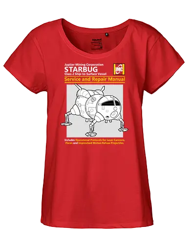 Weltraum Insekten-Shuttle Technisches Servicehandbuch Bergbau - Weltraum Insekten-Shuttle Handbuch, Bergbaugesellschaft Shuttle, Sci-Fi Servicehandbuch Parodie, Vintage Raumschiff Design, Geek Shuttle Druck, humoristisches Servicehandbuch Kunst, britisches Sci-Fi Shirt, Insekten-Schiff Design, Red Dwarf, Starbug, Jupiter Mining Corporation, JMC, Dave Lister, Arnold Rimmer, The Cat, Kryten, Sci-Fi Komödie Druck, Weltraum technische Parodie Kunst, Geek Humor Shirt, Vintage Raumshuttle Design, Gesellschaftsschiff Druck, humoristische Sci-Fi Kunst, Premium Nerd Shirt - Fairtrade Girl Shirt