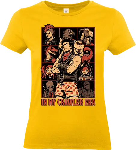 Dungeon Crawler Era - Nerd, Geek, Fantasy, Adventure, Rpg, Litrpg, Book, Books, Bookworm, Science Fantasy, Science Fiction, Scifi, Cat, Pet, Donut, Funny, Post-apocalyptic, Apocalypse, Post Apocalyptic, Apocalyptic Cats, Postapocalypse, Post-apocalypse, Poster, Parody, Dinosaur, Velociraptor, Vintage, Retro, Retro Vintage, Retro Advertising, Retro Publicity, Mashup, Eras, Eras Tour, Music, Show, Tour, World Tour, Tour Poster - Standard T-Shirt (Women)