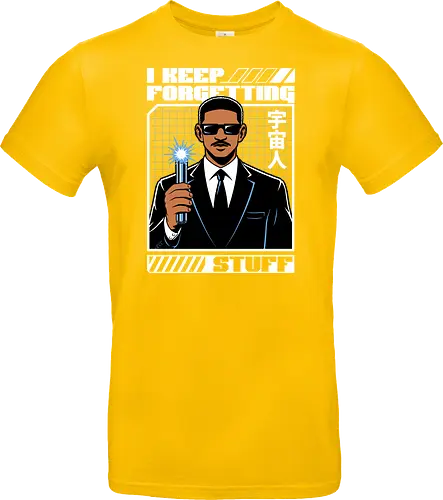 Forget Alien Movie - Movie, Classic, Classic Movie, 2000s, 2000, Alien, Extraterrestrial, Fun, Science Fiction, Adventure, Aliens, Universe, Space, Suit, Memory Loss, Memories, Memory, Cyberpunk, Technology, Futuristic, Futurism, Japan, Japanese, Modern, Hollywood, Funny, Cool, Scifi - Standard T-Shirt