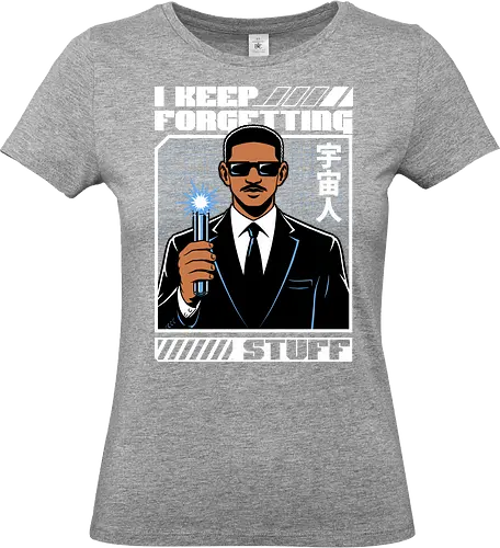 Forget Alien Movie - Movie, Classic, Classic Movie, 2000s, 2000, Alien, Extraterrestrial, Fun, Science Fiction, Adventure, Aliens, Universe, Space, Suit, Memory Loss, Memories, Memory, Cyberpunk, Technology, Futuristic, Futurism, Japan, Japanese, Modern, Hollywood, Funny, Cool, Scifi - Standard T-Shirt (Women)