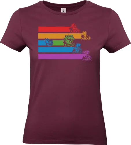 Kart Shell Game - game, games, video game, video games, vintage, retro, vintage retro, classic, classic video game, classic video games, classic game, classic games, kart, nerd, geek, cool - Standard T-Shirt (Women)