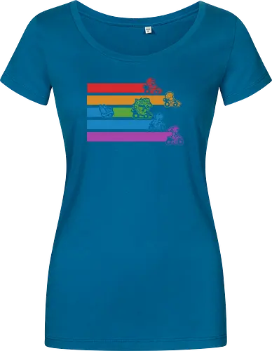 Kart Shell Game - game, games, video game, video games, vintage, retro, vintage retro, classic, classic video game, classic video games, classic game, classic games, kart, nerd, geek, cool - Women T-Shirt