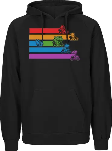 Kart Shell Game - game, games, video game, video games, vintage, retro, vintage retro, classic, classic video game, classic video games, classic game, classic games, kart, nerd, geek, cool - Fairtrade Hoodie