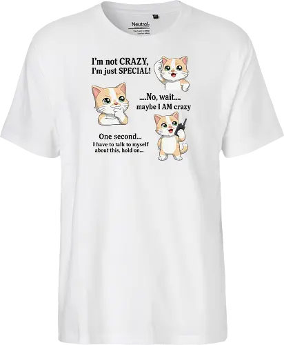 ...Hold on - Smilow, Twitch, Streamer, Katze, Chaos, Liebe, Herz - Fairtrade T-Shirt