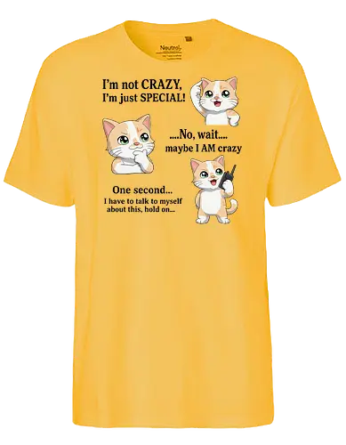 ...Hold on - Smilow, Twitch, Streamer, Katze, Chaos, Liebe, Herz - Fairtrade T-Shirt