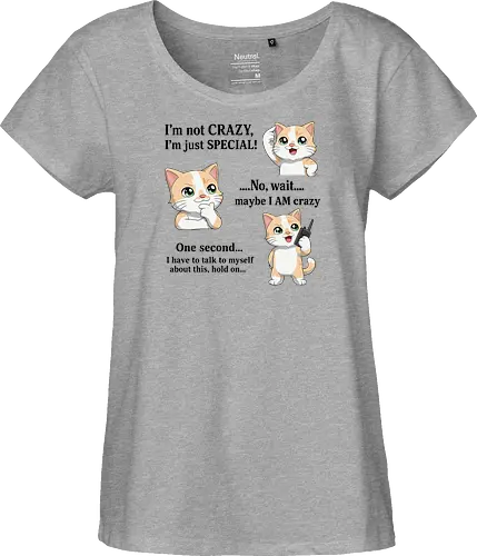...Hold on - Smilow, Twitch, Streamer, Katze, Chaos, Liebe, Herz - Fairtrade Girl Shirt