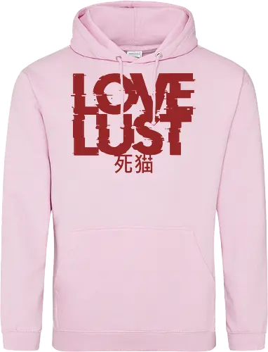 Love or Lust - love, lust, metal logo, deathcore, death metal, heavy metal, black metal, heavy metal font, metal artwork, street style, streetwear, dirty mind, black craft, dark magic, macabre, goth, gothic, dark lettering, dark art, black work, demon, spirit, evil, satan, Black and White, macabre - Standard Hoodie