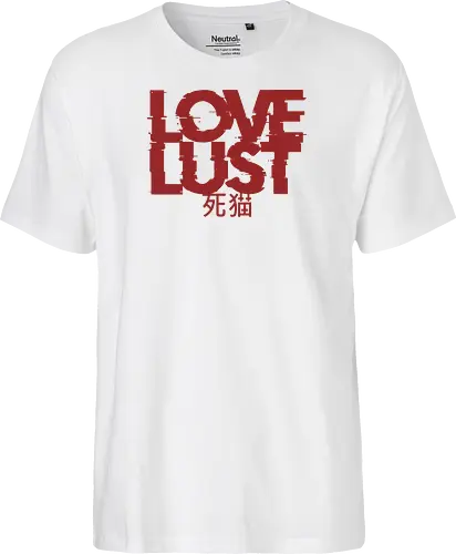 Love or Lust - love, lust, metal logo, deathcore, death metal, heavy metal, black metal, heavy metal font, metal artwork, street style, streetwear, dirty mind, black craft, dark magic, macabre, goth, gothic, dark lettering, dark art, black work, demon, spirit, evil, satan, Black and White, macabre - Fairtrade T-Shirt