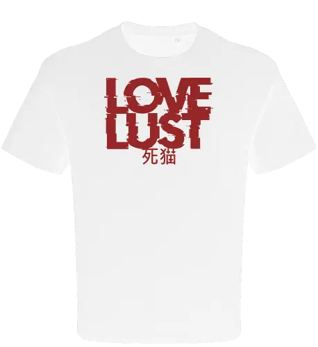 Love or Lust - love, lust, metal logo, deathcore, death metal, heavy metal, black metal, heavy metal font, metal artwork, street style, streetwear, dirty mind, black craft, dark magic, macabre, goth, gothic, dark lettering, dark art, black work, demon, spirit, evil, satan, Black and White, macabre - Oversize T-Shirt