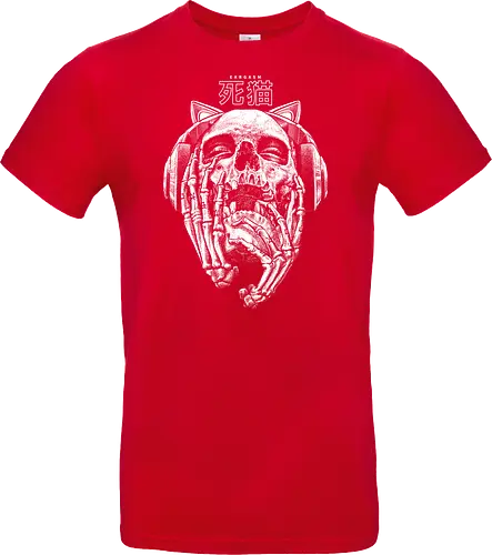 Eargasm - music, skeleton, drawing, hand drawing, skull, rose, black craft, dark magic, macabre, goth, gothic, dark art, black work, street style, streetwear, japanese metal, kanji, japan, japanese, tattoo, dark aesthetic, death metal, deathcore, satanic - Standard T-Shirt