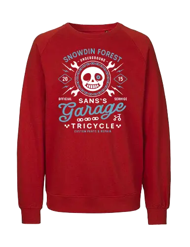 Snowdin Forest Garage Grunge - Tale, deltarune, muffet, sans, spider cider, indie game, video game, gaming, rpg, flowey, mettaton, gamer, papyrus, toriel, asgore, coffee - Fairtrade Sweatshirt