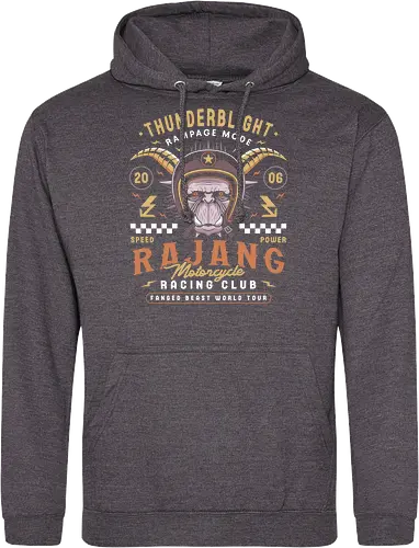 Rajang Motoclub - pukei pukei, monster, hunter, monster world, gamer, gaming, video games, iceborne, palico, wyvern, felyne, monster rise, monster wilds, furious rajang - Standard Hoodie