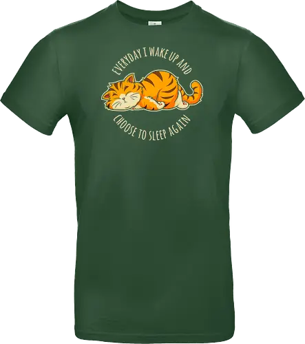 I Choose Sleep - not today, lazy cat, sorry im late, humor, funny quote, sorry not sorry, always late, cute cat, anxiety, awkward, introvert, party, anxious, sarcastic, funny saying, funny slogan, sarcasm - Standard T-Shirt