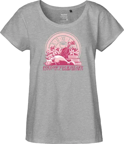 Follow Your Heart - Whisper of the heart, famous anime - Fairtrade Girl Shirt