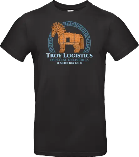 Troy Logistics - the odyssey, book lover, books, bookworm, funny, geek, greek mythology, movies, nerd, nostalgia, odysseus, parody, retro, trojan horse, vintage - Standard T-Shirt