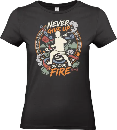 Will of Fire: The Ninja's Path - Naruto silhouette shirt, anime motivational graphic tee, Will of Fire apparel, shonen ninja streetwear, Hidden Leaf village design, never give up quote shirt, aesthetic otaku clothing, nostalgic anime merch, Japanese text ninja tee, anime hero fashion - Standard T-Shirt (Women)