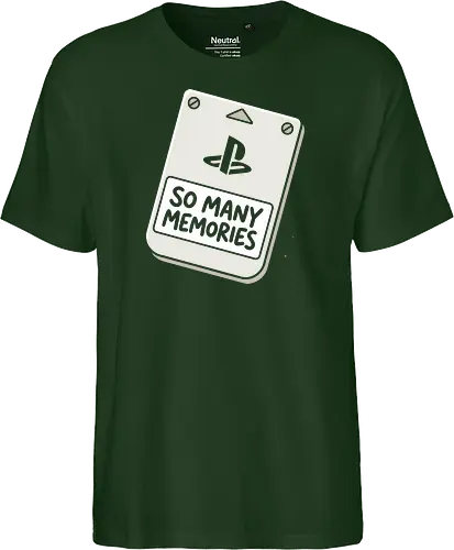 Save State: The Retro Memory Card - retro gaming shirt, PS1 memory card graphic, 90s gamer apparel, vintage console streetwear, minimalist video game tee, nostalgic tech clothing, save state design, classic gaming fashion, geek chic aesthetic - Fairtrade T-Shirt
