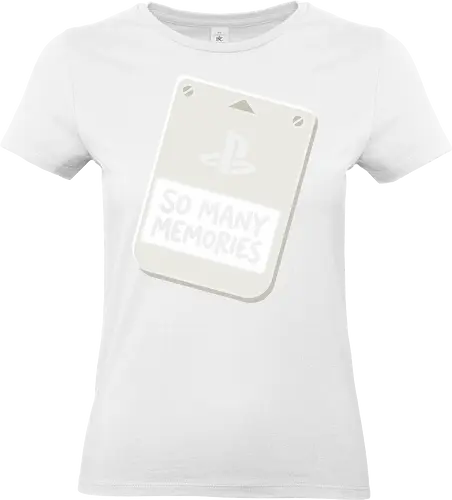 Save State: The Retro Memory Card - retro gaming shirt, PS1 memory card graphic, 90s gamer apparel, vintage console streetwear, minimalist video game tee, nostalgic tech clothing, save state design, classic gaming fashion, geek chic aesthetic - Standard T-Shirt (Women)