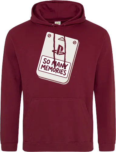 Save State: The Retro Memory Card - retro gaming shirt, PS1 memory card graphic, 90s gamer apparel, vintage console streetwear, minimalist video game tee, nostalgic tech clothing, save state design, classic gaming fashion, geek chic aesthetic - Standard Hoodie