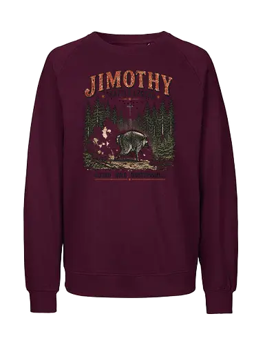 Jimothy Waschbär – Seattle Legende | Wild & Unaufhaltsam - Jimothy Waschbär, Seattle, Waschbär, Seattle Legende, Pacific Northwest, Wald, Wildtier, Space Needle, Vintage Design, Retro Stil, Tiermotiv, Natur, USA, Outdoor, Tierliebhaber - Fairtrade Sweatshirt