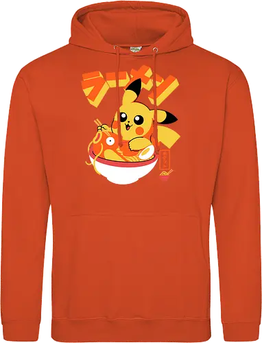 Pocket Ramen - ramen, yellow monster, fish, japanese food, kawaii, anime, noodles, pop culture, Cute, Gaming - Standard Hoodie