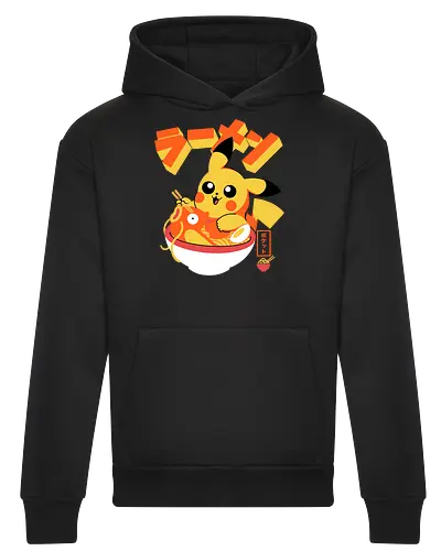 Pocket Ramen - ramen, yellow monster, fish, japanese food, kawaii, anime, noodles, pop culture, Cute, Gaming - Heavyweight Hoodie