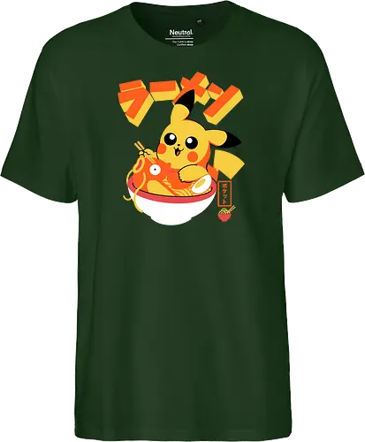 Pocket Ramen - ramen, yellow monster, fish, japanese food, kawaii, anime, noodles, pop culture, Cute, Gaming - Fairtrade T-Shirt