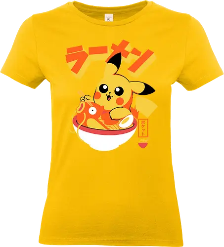 Pocket Ramen - ramen, yellow monster, fish, japanese food, kawaii, anime, noodles, pop culture, Cute, Gaming - Standard T-Shirt (Women)