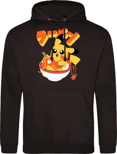 Pocket Ramen - ramen, yellow monster, fish, japanese food, kawaii, anime, noodles, pop culture, Cute, Gaming - Standard Hoodie