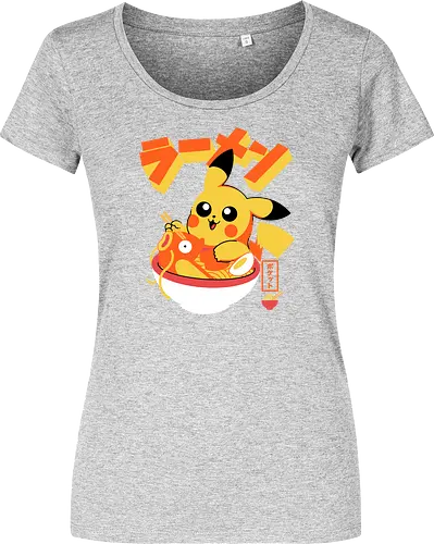 Pocket Ramen - ramen, yellow monster, fish, japanese food, kawaii, anime, noodles, pop culture, Cute, Gaming - Women T-Shirt