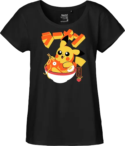 Pocket Ramen - ramen, yellow monster, fish, japanese food, kawaii, anime, noodles, pop culture, Cute, Gaming - Fairtrade Girl Shirt