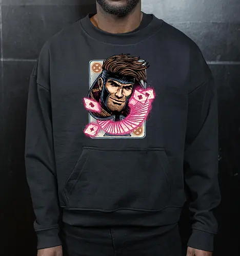 The House Always Wins - Comics, comic book, movie, superhero, mutant, character, action, sci-fi - Cropped Sweatshirt
