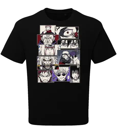 Clash of Eras: Legendary Manga Panels - anime manga panel shirt, shonen crossover graphic tee, aesthetic otaku streetwear, classic anime rivalry merch, modern anime character clothing, Japanese comic page design, minimalist manga fashion, epic anime moments shirt, ninja and sorcerer apparel, retro anime aesthetic tee - Oversize T-Shirt