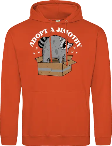 Adopt a Jimothy - Jimothy, raccoon, racoon, cute, seattle, Adopt a Jimothy, jimothy the raccoon - Standard Hoodie