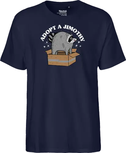 Adopt a Jimothy - Jimothy, raccoon, racoon, cute, seattle, Adopt a Jimothy, jimothy the raccoon - Fairtrade T-Shirt